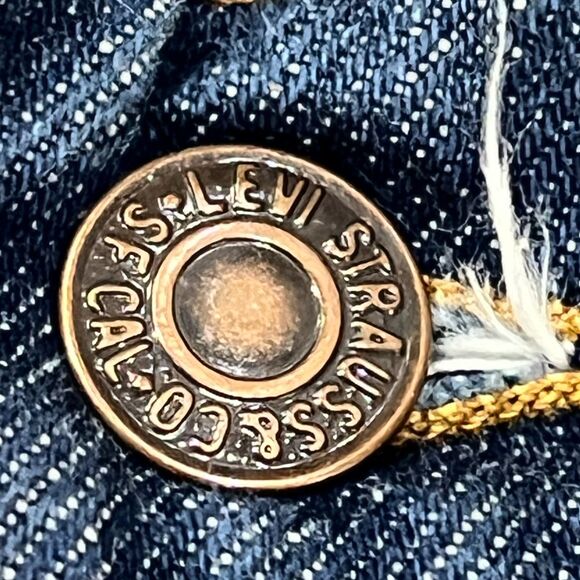 Levi’s Orange Tab 505 Regular Fit Straight Leg Dark Wash Jeans - Men’s 34x30 - Picture 3 of 10